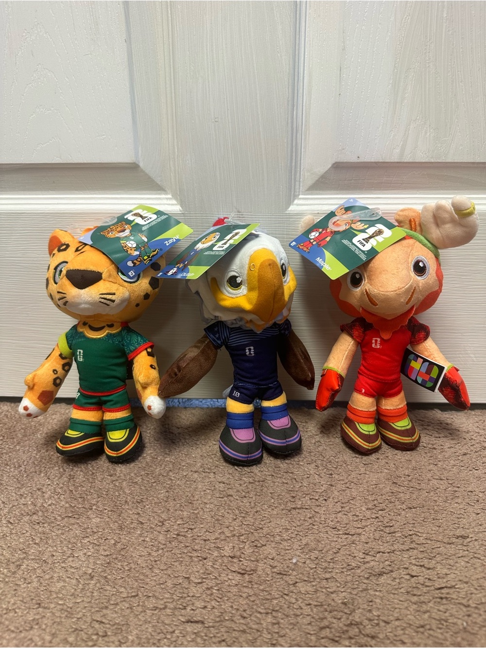 FIFA World Cup 2026 Plush Mascot Lot of 3 Jazwares Maple Clutch Zayu New NWT